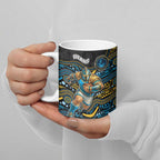 Custom Titans Ceramic Mug Knight Mascot With Aboriginal Indigenous