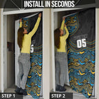 Custom Titans Door Cover Knight Mascot With Aboriginal Indigenous