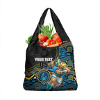 Custom Titans Grocery Bag Knight Mascot With Aboriginal Indigenous