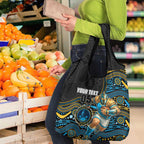 Custom Titans Grocery Bag Knight Mascot With Aboriginal Indigenous