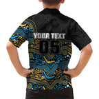 Custom Titans Hawaiian Shirt Knight Mascot With Aboriginal Indigenous