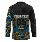 Custom Titans Hockey Jersey Knight Mascot With Aboriginal Indigenous