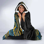 Custom Titans Hooded Blanket Knight Mascot With Aboriginal Indigenous