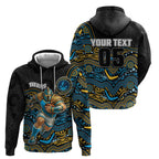 Custom Titans Hoodie Knight Mascot With Aboriginal Indigenous