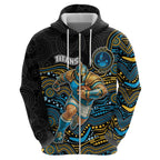Custom Titans Hoodie Knight Mascot With Aboriginal Indigenous