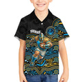 Custom Titans Kid Hawaiian Shirt Knight Mascot With Aboriginal Indigenous