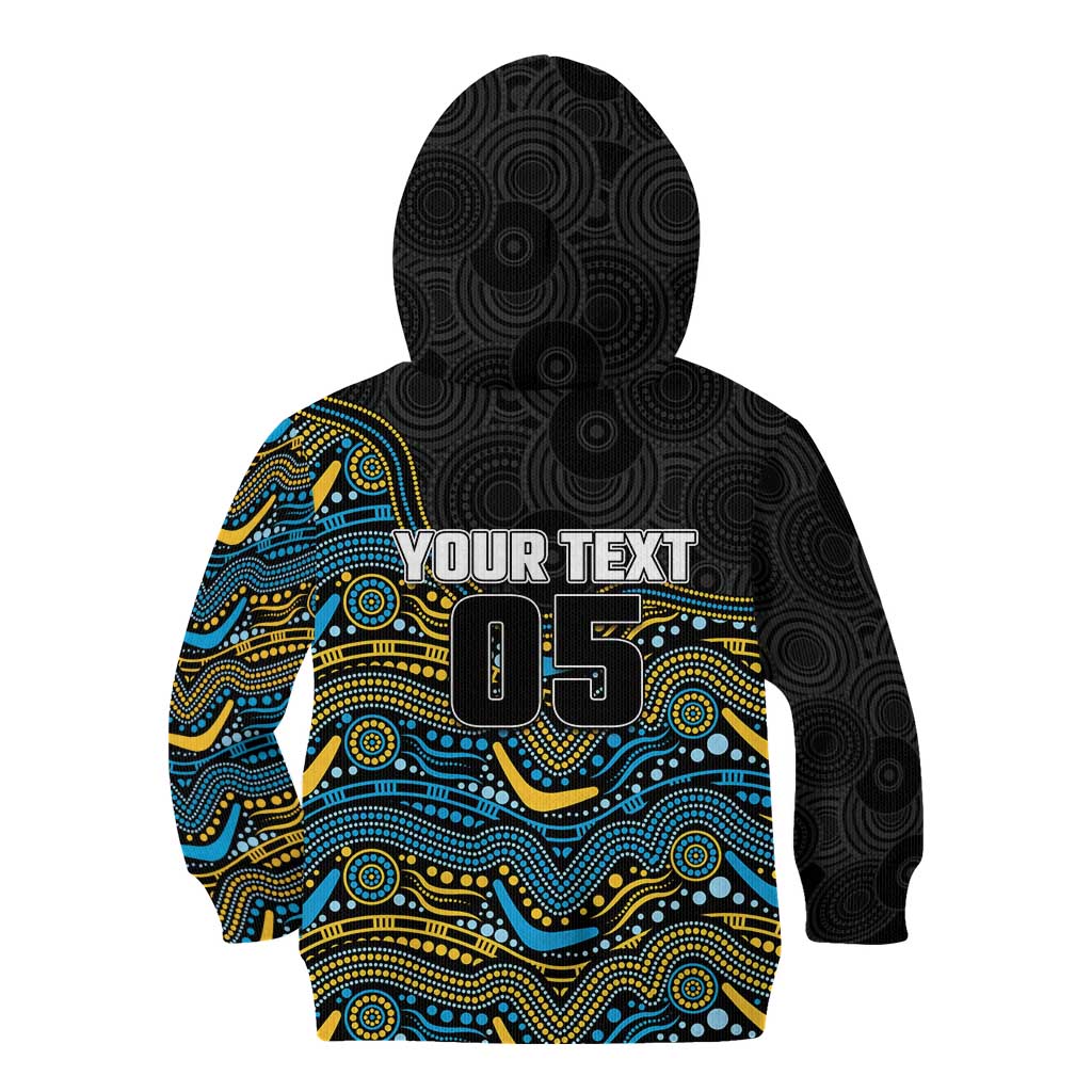 Custom Titans Kid Hoodie Knight Mascot With Aboriginal Indigenous