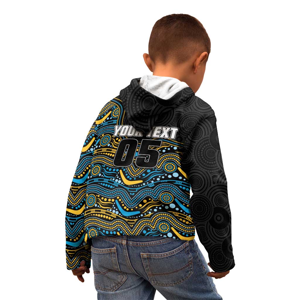 Custom Titans Kid Hoodie Knight Mascot With Aboriginal Indigenous