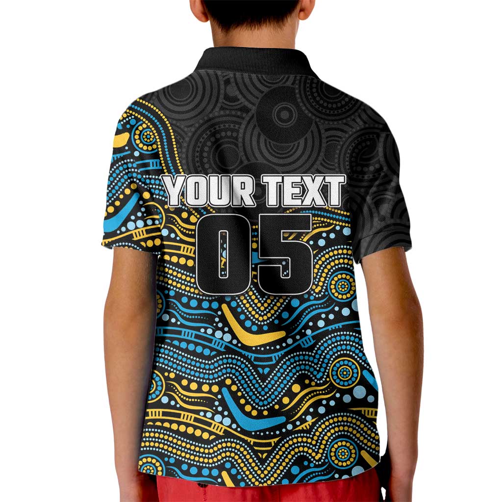 Custom Titans Kid Polo Shirt Knight Mascot With Aboriginal Indigenous