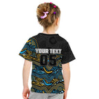 Custom Titans Kid T Shirt Knight Mascot With Aboriginal Indigenous