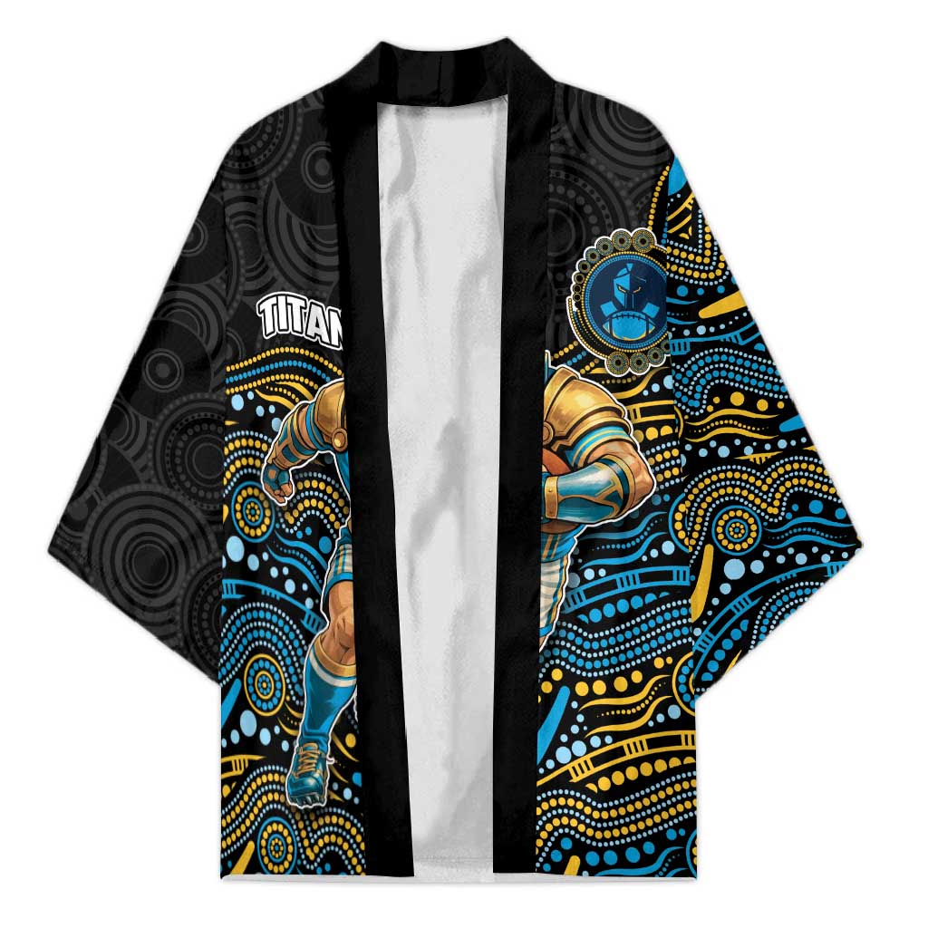 Custom Titans Kimono Knight Mascot With Aboriginal Indigenous