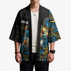 Custom Titans Kimono Knight Mascot With Aboriginal Indigenous