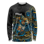 Custom Titans Long Sleeve Shirt Knight Mascot With Aboriginal Indigenous
