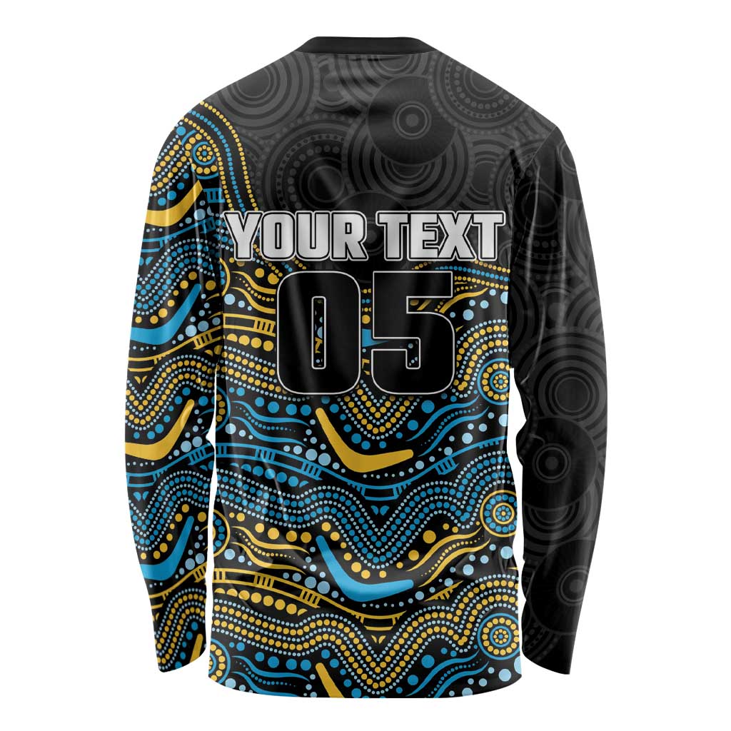 Custom Titans Long Sleeve Shirt Knight Mascot With Aboriginal Indigenous