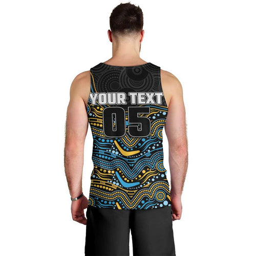 Custom Titans Men Tank Top Knight Mascot With Aboriginal Indigenous