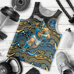 Custom Titans Men Tank Top Knight Mascot With Aboriginal Indigenous
