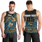 Custom Titans Men Tank Top Knight Mascot With Aboriginal Indigenous