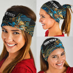 Custom Titans Neck Gaiter Knight Mascot With Aboriginal Indigenous