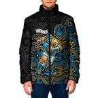 Custom Titans Padded Jacket Knight Mascot With Aboriginal Indigenous