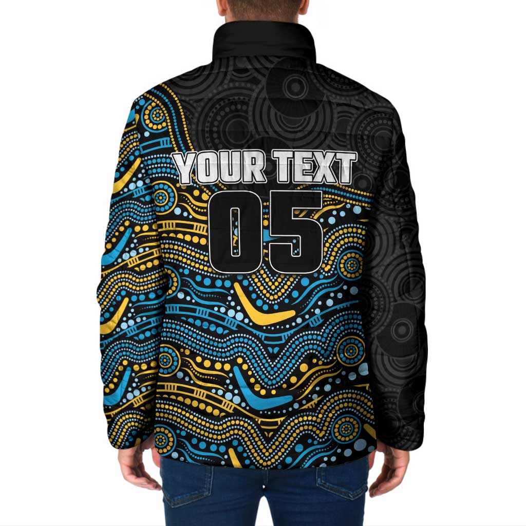 Custom Titans Padded Jacket Knight Mascot With Aboriginal Indigenous
