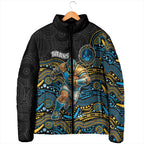 Custom Titans Padded Jacket Knight Mascot With Aboriginal Indigenous