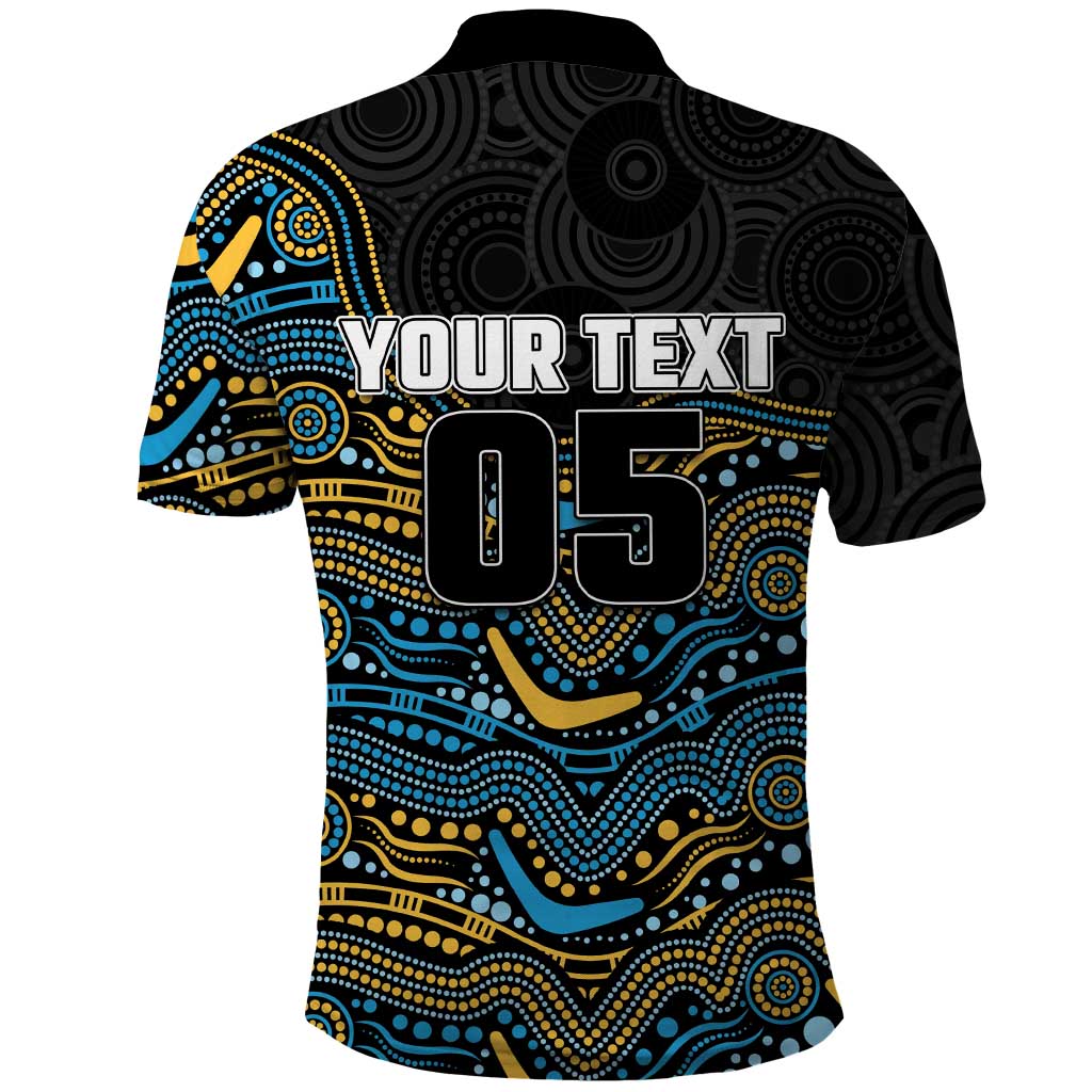 Custom Titans Polo Shirt Knight Mascot With Aboriginal Indigenous