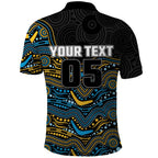 Custom Titans Polo Shirt Knight Mascot With Aboriginal Indigenous