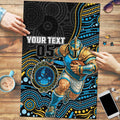 Custom Titans Puzzle Knight Mascot With Aboriginal Indigenous