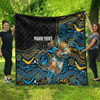 Custom Titans Quilt Knight Mascot With Aboriginal Indigenous