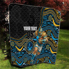 Custom Titans Quilt Knight Mascot With Aboriginal Indigenous