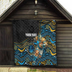 Custom Titans Quilt Knight Mascot With Aboriginal Indigenous