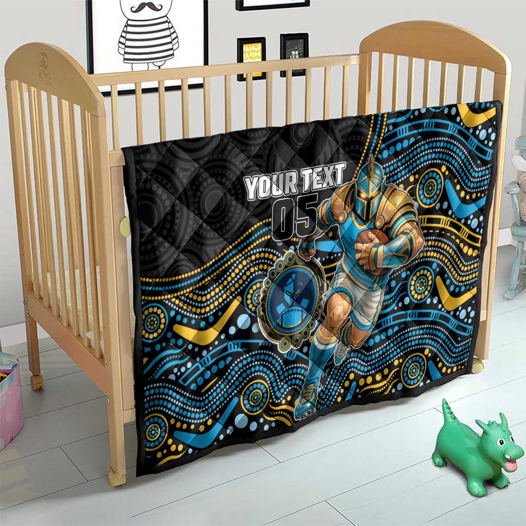 Custom Titans Quilt Knight Mascot With Aboriginal Indigenous