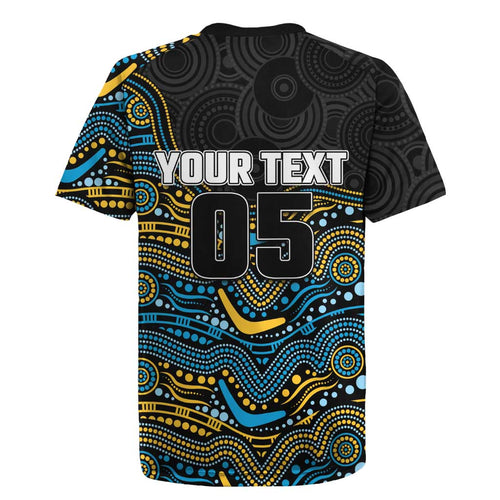 Custom Titans Rugby Jersey Knight Mascot With Aboriginal Indigenous