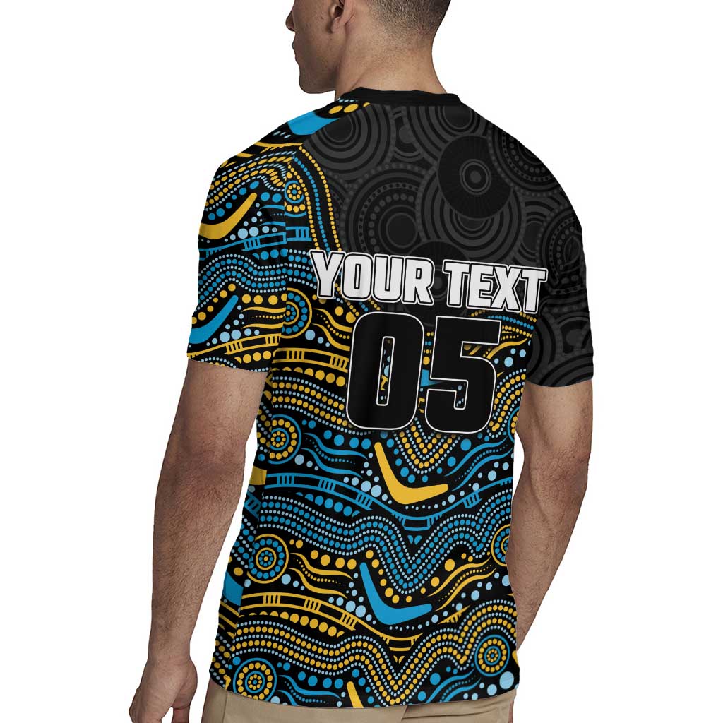 Custom Titans Rugby Jersey Knight Mascot With Aboriginal Indigenous