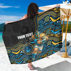 Custom Titans Sarong Knight Mascot With Aboriginal Indigenous