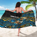 Custom Titans Sarong Knight Mascot With Aboriginal Indigenous
