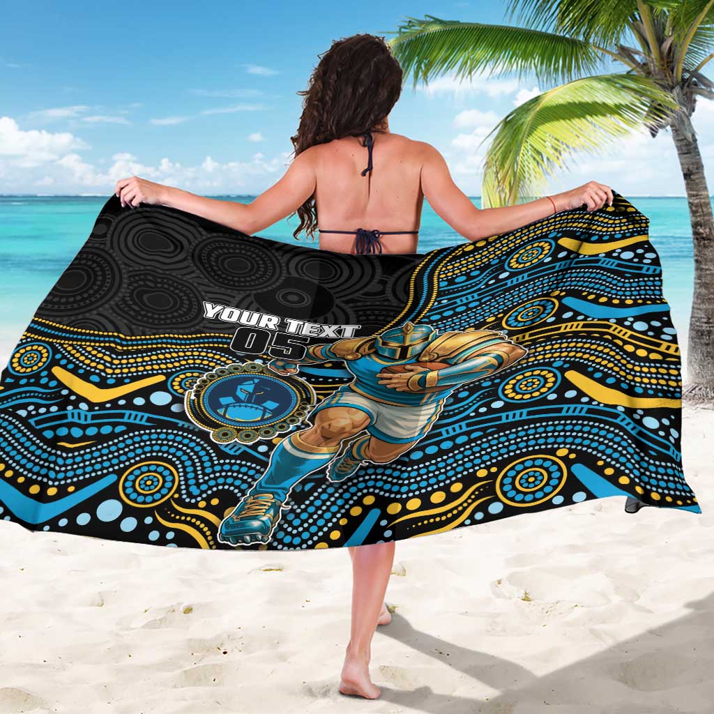Custom Titans Sarong Knight Mascot With Aboriginal Indigenous