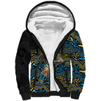Custom Titans Sherpa Hoodie Knight Mascot With Aboriginal Indigenous