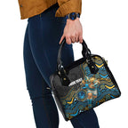 Custom Titans Shoulder Handbag Knight Mascot With Aboriginal Indigenous