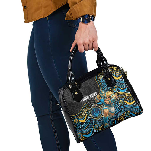 Custom Titans Shoulder Handbag Knight Mascot With Aboriginal Indigenous