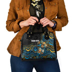Custom Titans Shoulder Handbag Knight Mascot With Aboriginal Indigenous