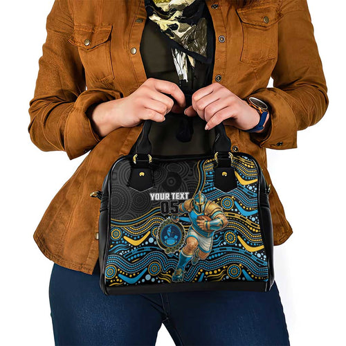 Custom Titans Shoulder Handbag Knight Mascot With Aboriginal Indigenous