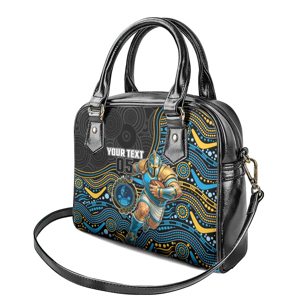 Custom Titans Shoulder Handbag Knight Mascot With Aboriginal Indigenous