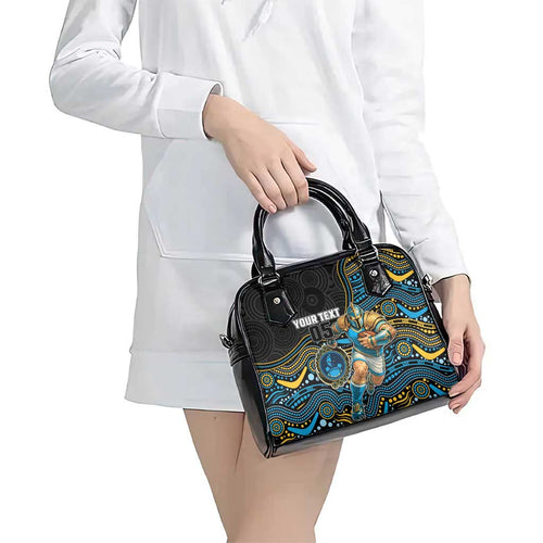 Custom Titans Shoulder Handbag Knight Mascot With Aboriginal Indigenous