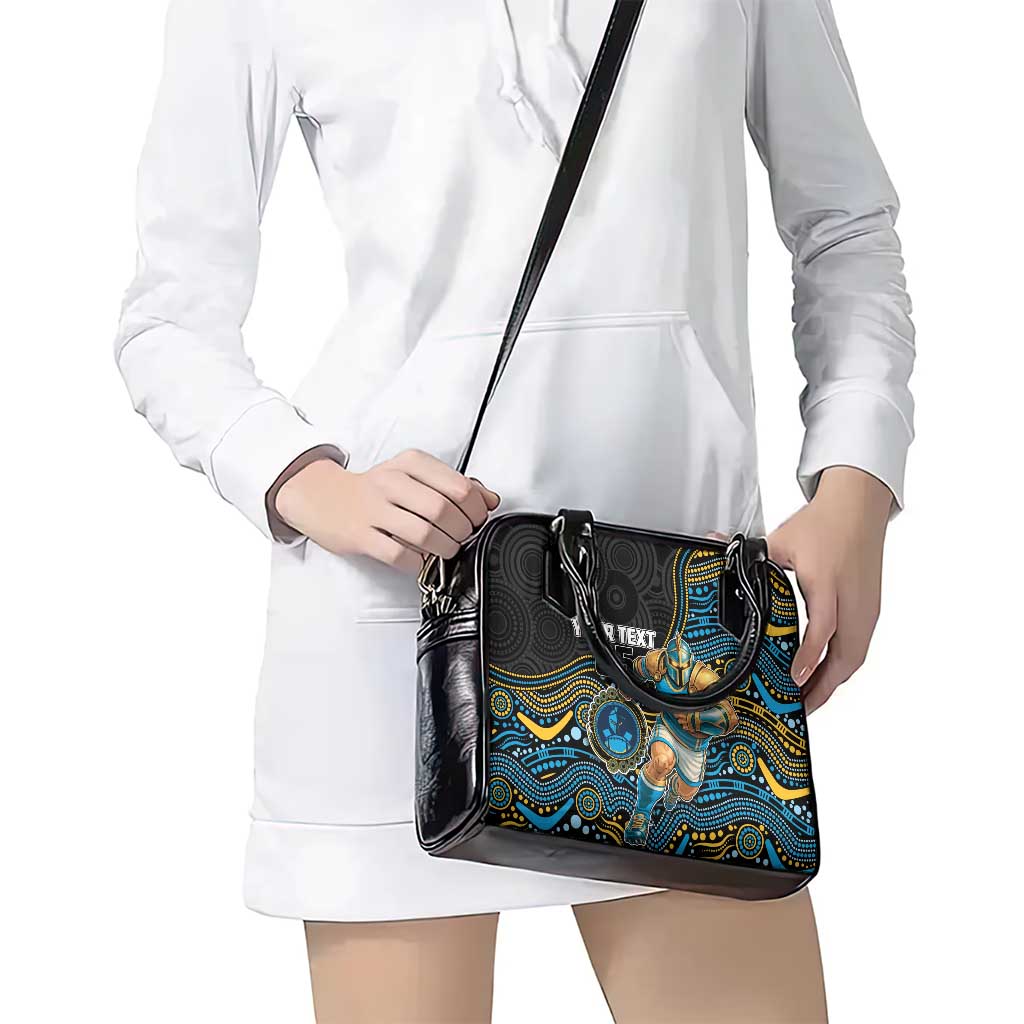 Custom Titans Shoulder Handbag Knight Mascot With Aboriginal Indigenous