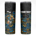 Custom Titans Skinny Tumbler Knight Mascot With Aboriginal Indigenous