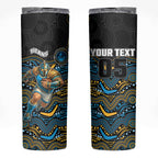 Custom Titans Skinny Tumbler Knight Mascot With Aboriginal Indigenous