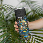 Custom Titans Skinny Tumbler Knight Mascot With Aboriginal Indigenous