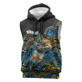 Custom Titans Sleeveless Hoodie Knight Mascot With Aboriginal Indigenous