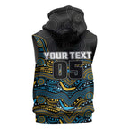 Custom Titans Sleeveless Hoodie Knight Mascot With Aboriginal Indigenous